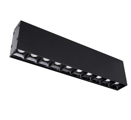 LED surface mounted grille linear light